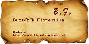 Buczák Florentina névjegykártya
